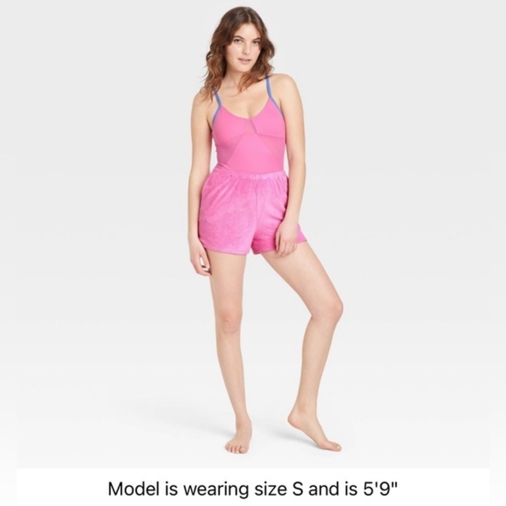 NWT Women's Mesh Bodysuit -‎ Colsier Pink L